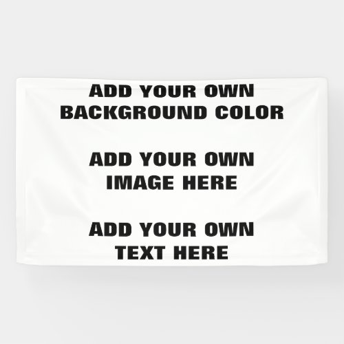Your background color your image your own text banner