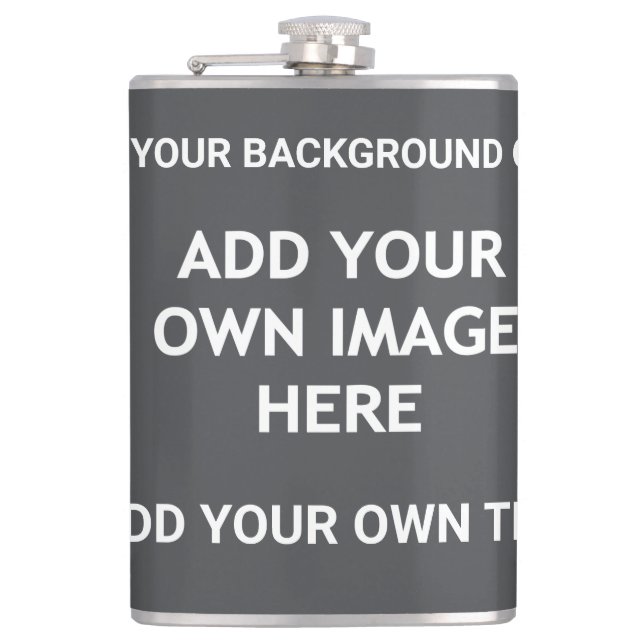 Your background color, your image, your own text flask (Front)