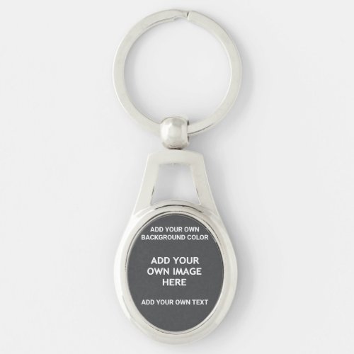 Your background color your image your own text keychain