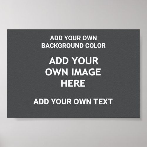 Your background color your image your own text poster