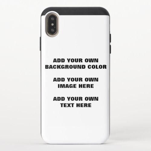 Your background color your image your own text iPhone XS max slider case