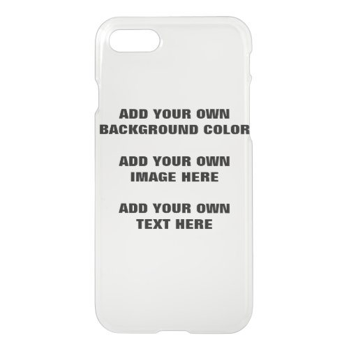 Your background color your image your own text iPhone SE87 case