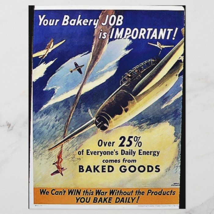 Your Bakery Job Is Important, Baked Goods Flyers