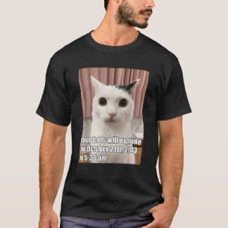 Your Balls Will Explode Funny Cat Oddly Specific M T-Shirt