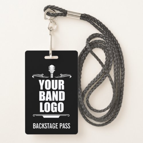 Your Band Logo Backstage Pass Badge