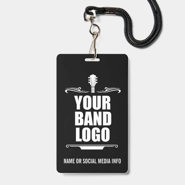 Your Band Logo Badge (Front with Lanyard)
