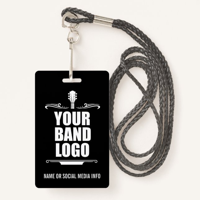 Your Band Logo Badge (Front with Lanyard)