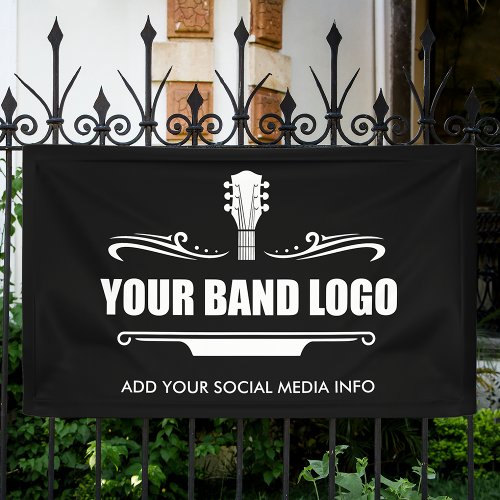 Your Band Logo _ Choose Your Background Color Banner
