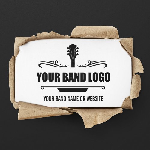 Your Band Logo _ Choose Your Background Color Business Card