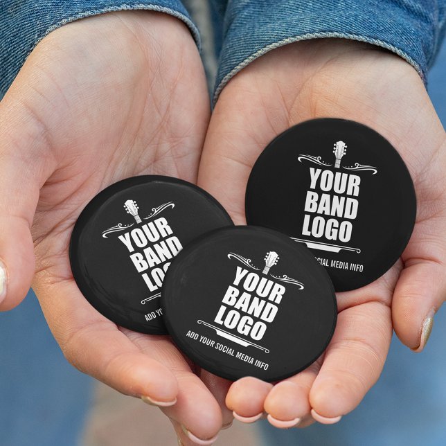 Your Band Logo - Choose Your Background Color Button (Customize to change background color.)