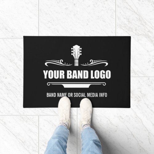 Your Band Logo _ Choose Your Background Color Doormat