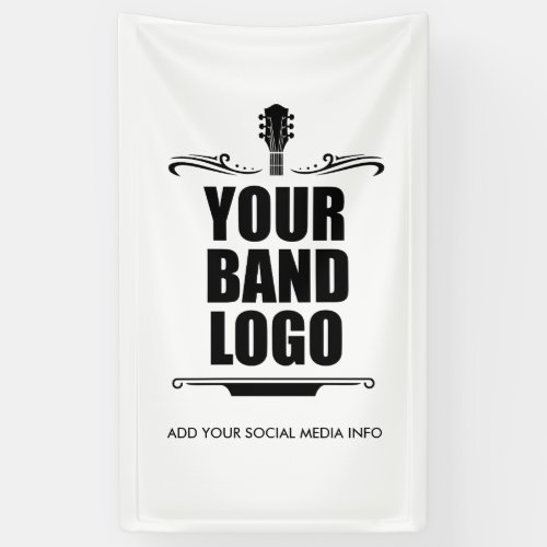 Your Band Logo Long Banner