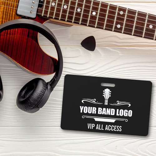 Your Band Logo VIP Wide Badge
