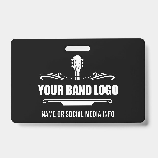 Your Band Logo Wide Badge (Front)