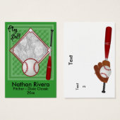 Your Baseball Trading Card (Front & Back)