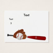 Your Baseball Trading Card (Back)