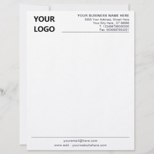 Your Basic Business Office Letterhead with Logo