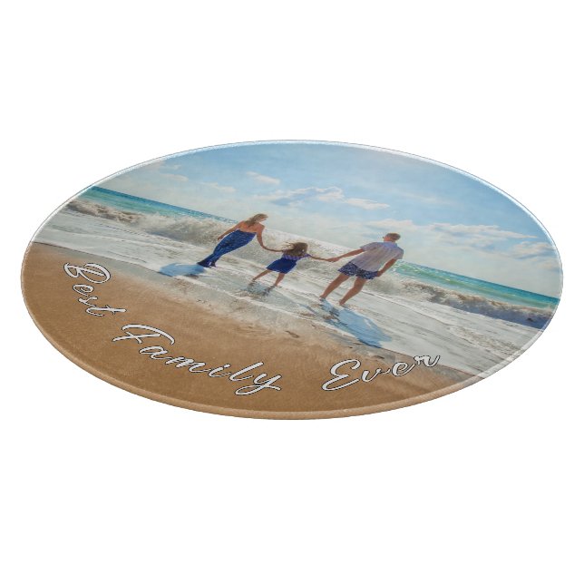 Your Best Family Ever Photo Cutting Board Gift (Corner)
