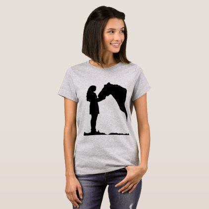 Your Best Friend Inspirational Horse Girl Art T-Shirt