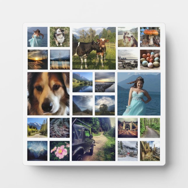 Your Best Photos Customized Template Plaque (Front)
