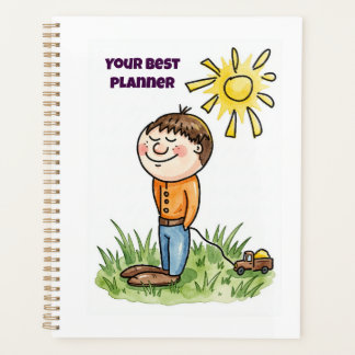 Your Best Planner – Cute Boy with Toy Car