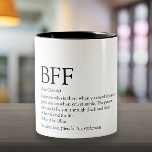 Your BFF Definition Best Friend Fun Modern Two-Tone Coffee Mug