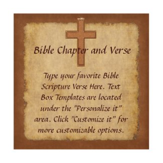 Your Bible Verse Wall Art, Christian Wood Art Wood Canvases