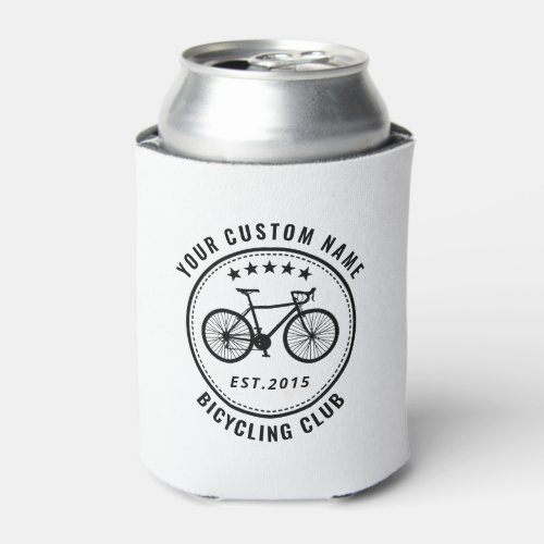Your Bike Club Family or Location Name White Can Cooler