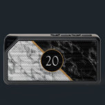 Your Birthday Anniversary Gift Bluetooth Speaker<br><div class="desc">Personalized Black and White Marble Design Bluetooth Speakers / Gift - Add Your Year - Age / or Letter / Number / Logo / More - Make Your Special Birthday or Anniversary Gift - Resize and move or remove and add text / elements with Customization tool. Choose your favorite Font...</div>