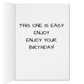 **YOUR BIRTHDAY** ASSIGNMENT IS TO ****ENJOY**** CARDS (Inside (Right))