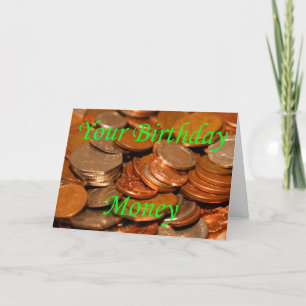 Your Birthday money Coin Card