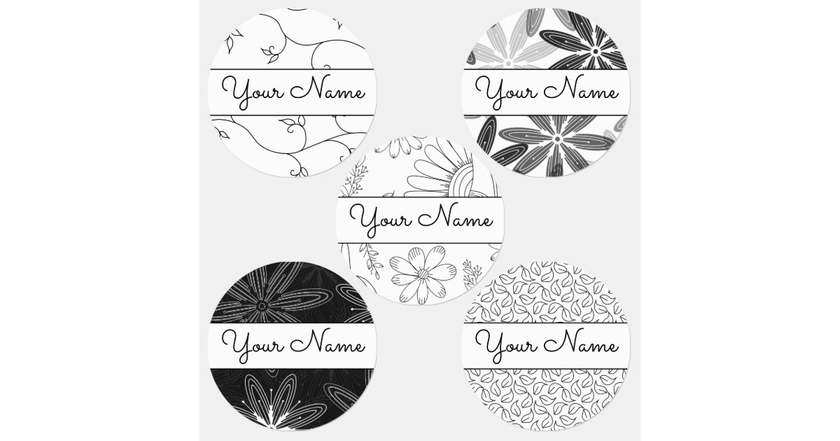 Custom logo and text black fabric clothing labels