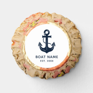 Your Boat Name Anchor Blue Reese's Peanut Butter Cups
