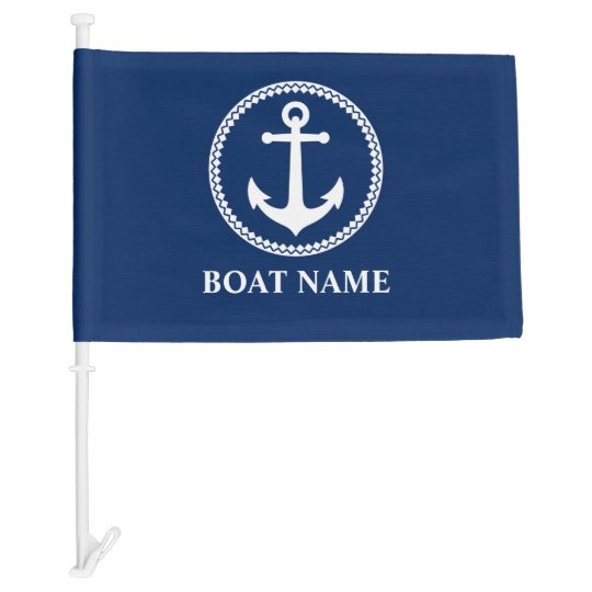 Your Boat Name Sea Anchor Flag