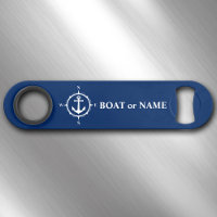 Your Boat or Name Nautical Compass Anchor Navy
