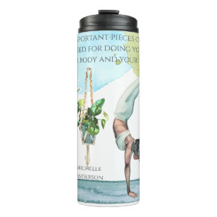 Your Body and Your Mind Watercolor Travel Mug