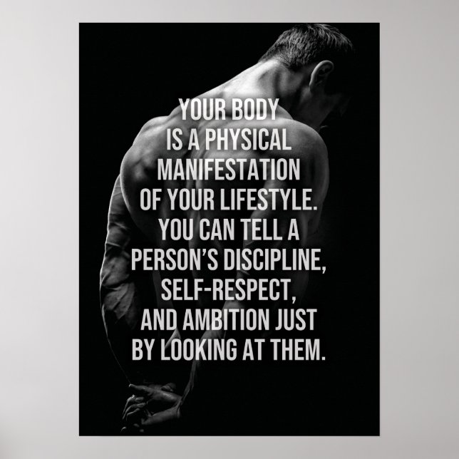 Your Body Is Reflection Of Your Lifestyle Poster (Front)