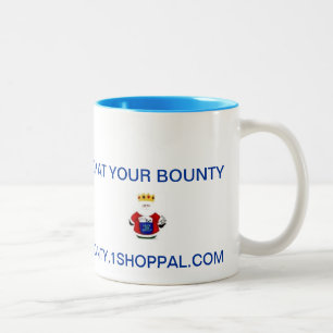 YOUR BOUNTY COFFEE MUG, WITH AVATAR Two-Tone COFFEE MUG