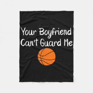 Your Boyfriend Can't Guard Me Sketll Sports Fleece Blanket