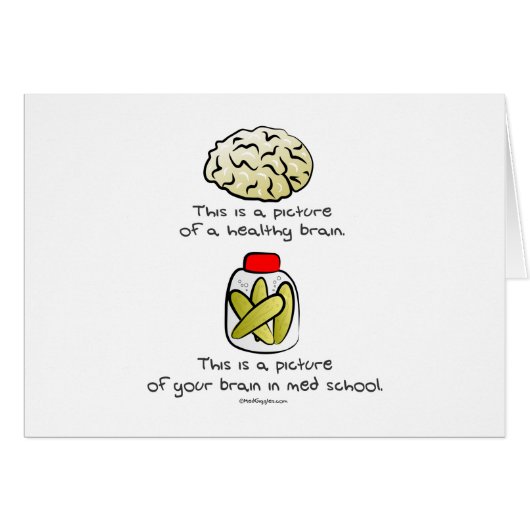 Your brain in Med School Cards (Front Horizontal)