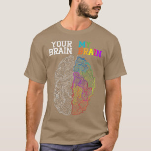 Your Brain My Brain Embrace Neurodiversity ADHD Aw T-Shirt
