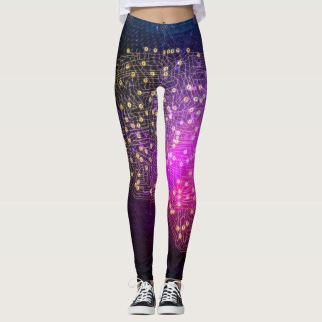 Your Brain on Bitcoin Leggings (Front)