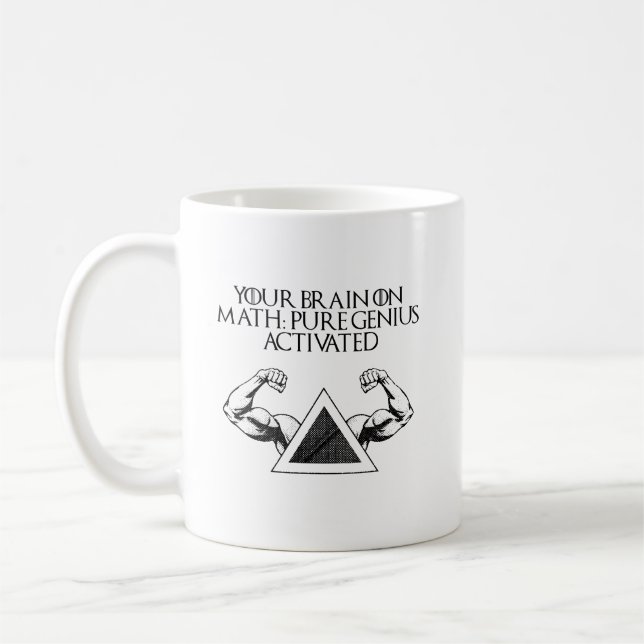Your Brain On Math Pure Genius Activated Coffee Mug (Left)
