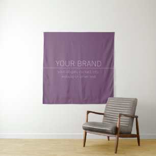 Your Brand or Business Name Modern Purple Mauve  Tapestry