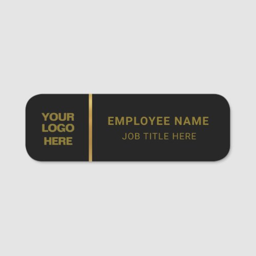 Your Brands Professional Business Logo Employee Name Tag