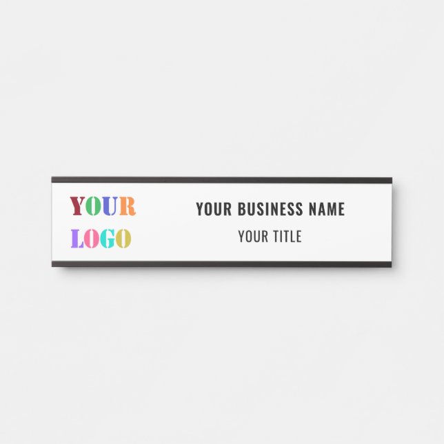 Your Branded Business Office Door Sign Example (Front)
