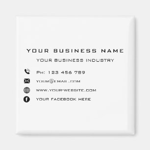 Your Branded Business Promotional Magnet Template