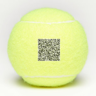 Your Branded Custom QR Code Tennis Balls Example