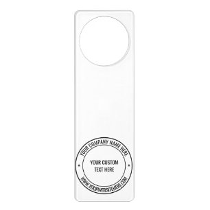 Your Branded Custom Text Door Hanger Template