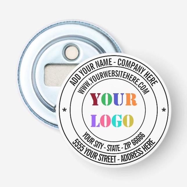 Your Branded Gift Magnetic Bottle Opener Template (Front)